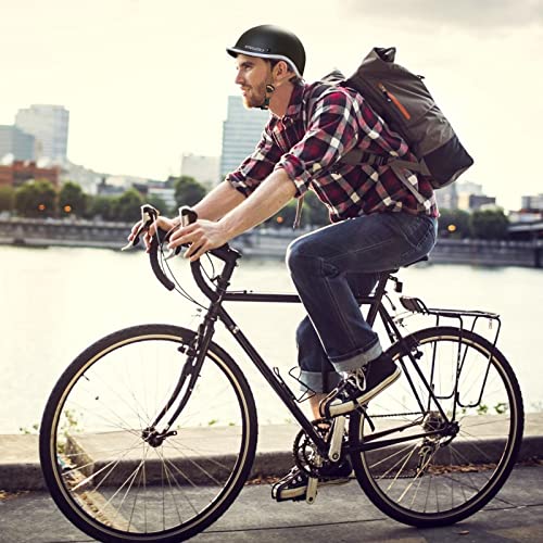 Exclusky Urban Commuter Bike Helmet with USB Rechargeable Light