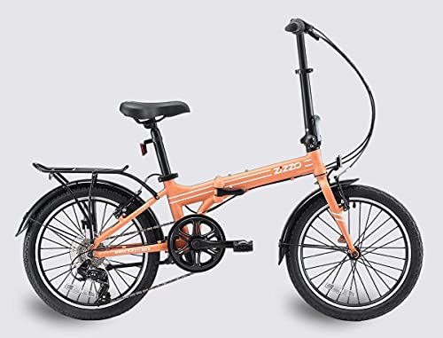 ZiZZO Forte Lightweight Aluminum Folding Bike (Coral)