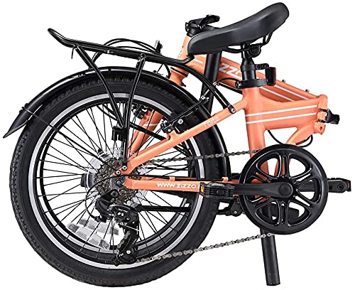 ZiZZO Forte Lightweight Aluminum Folding Bike (Coral)