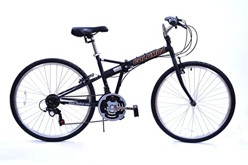 COLUMBA 26" 18 Speed Foldable Bike - Black