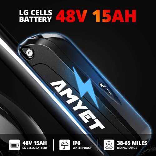 AMYET EB26 1000W Electric Bike, 48V 15Ah, 31mph