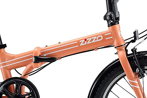 ZiZZO Forte Lightweight Aluminum Folding Bike (Coral)