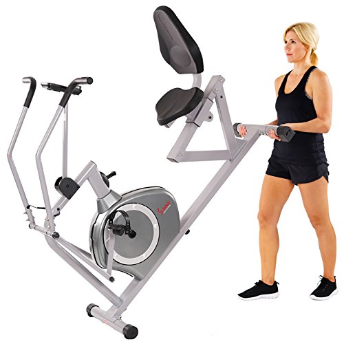 Sunny Magnetic Recumbent Bike, 350lb Weight Capacity
