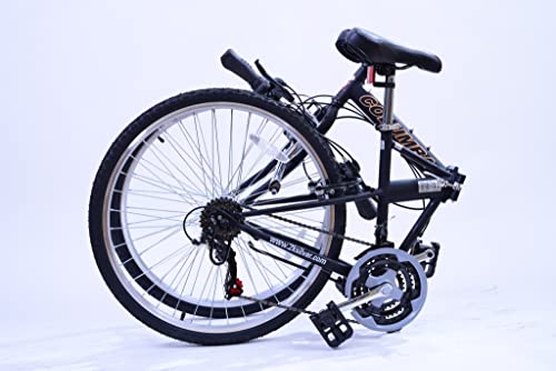 COLUMBA 26" 18 Speed Foldable Bike - Black