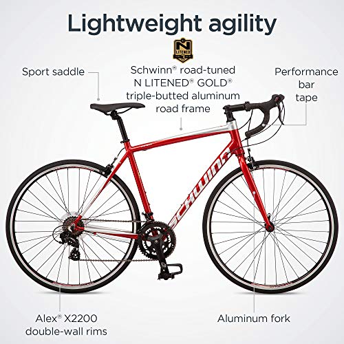 Schwinn Fastback Tourney AL Road Bike - Red