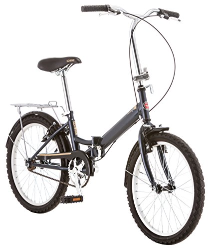 Schwinn Hinge Folding Bike, 20" Alloy Wheels, Grey