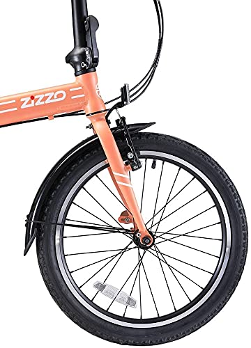 ZiZZO Forte Lightweight Aluminum Folding Bike (Coral)