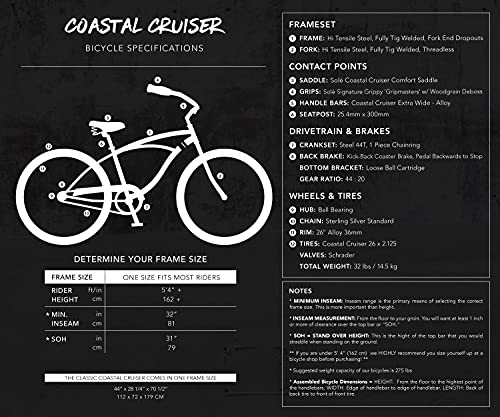 Solé Bicycles Coastal Cruiser Step Over Bike