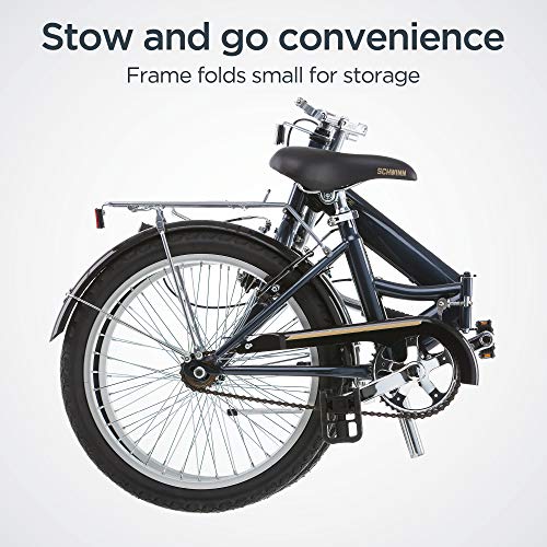 Schwinn Hinge Folding Bike, 20" Alloy Wheels, Grey