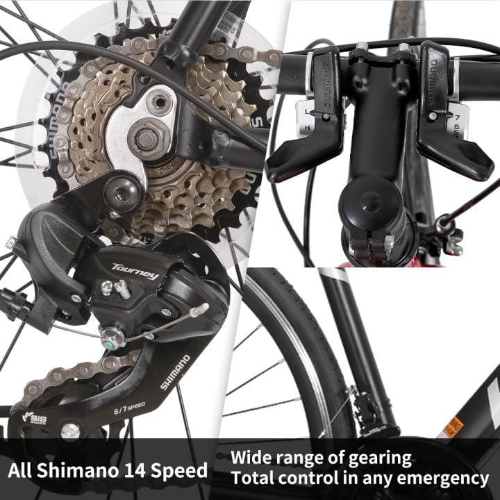 Hiland 21-Speed Road Bike with Lightweight Alloy Frame