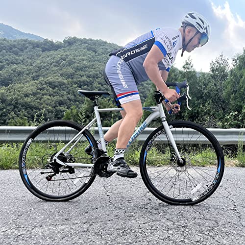 EUROBIKE Road Bike, 21-Speed Bicycle, 700C Wheels