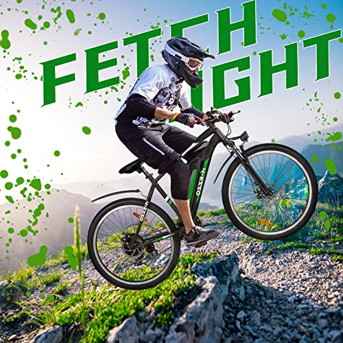 NAKTO Electric Mountain Bike - 26" Tires, 21-Speed