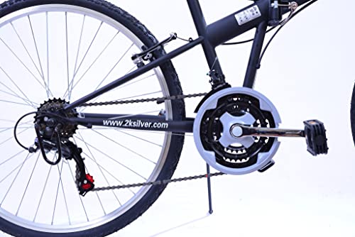 COLUMBA 26" 18 Speed Foldable Bike - Black