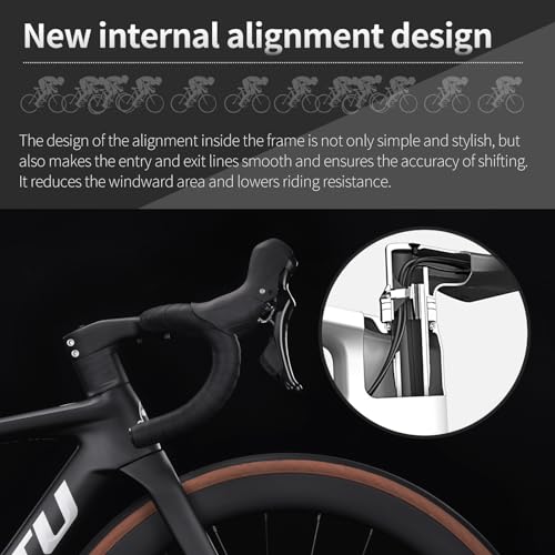 KOOTU Carbon Road Bike with Shimano R7120 Disc Brakes