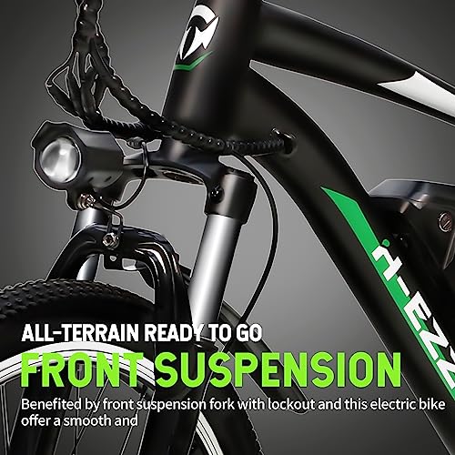 NAKTO Electric Mountain Bike - 26" Tires, 21-Speed
