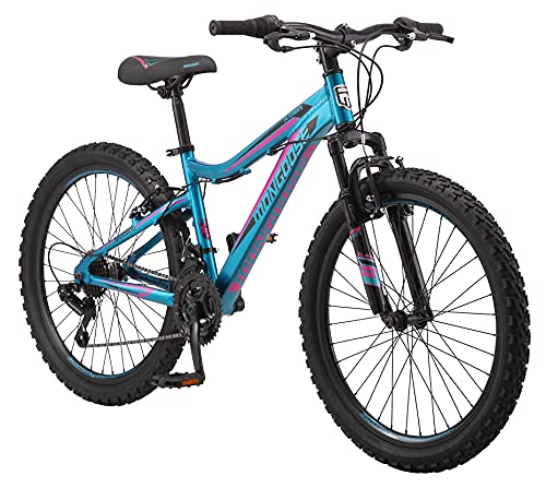 Mongoose Mountain Bike with 24-Inch Wheels, Twist Shifters