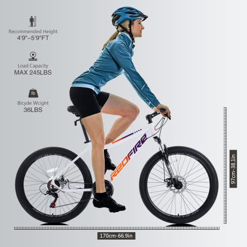 Redfire Women's Mountain Bike, 26" Wheels, 21-Speed