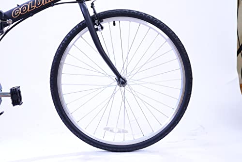 COLUMBA 26" 18 Speed Foldable Bike - Black