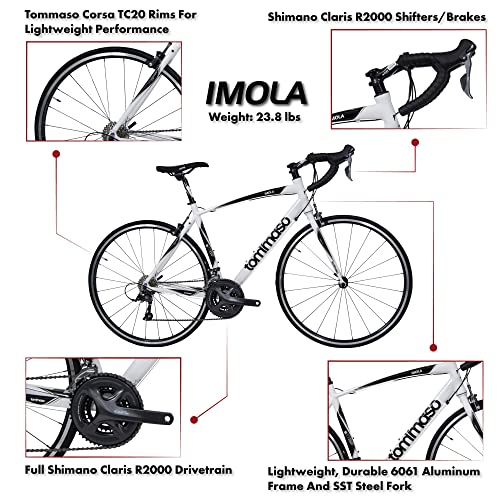 Tommaso Imola Aluminum Road Bike - White Small