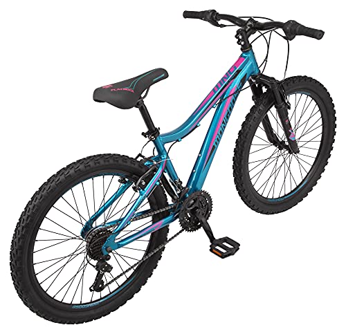 Mongoose Mountain Bike with 24-Inch Wheels, Twist Shifters