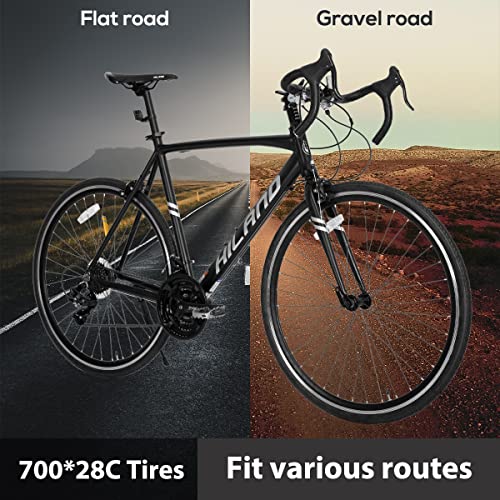 Hiland 21-Speed Road Bike with Aluminum Frame