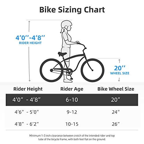 Joystar Blue Kids Beach Cruiser Bike 20