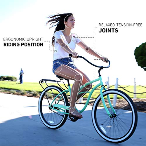 Sixthreezero Women's Beach Cruiser Bike, Multiple Speeds, Multiple Colors