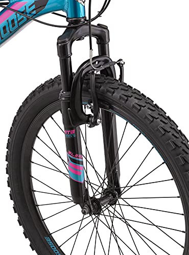 Mongoose Mountain Bike with 24-Inch Wheels, Twist Shifters