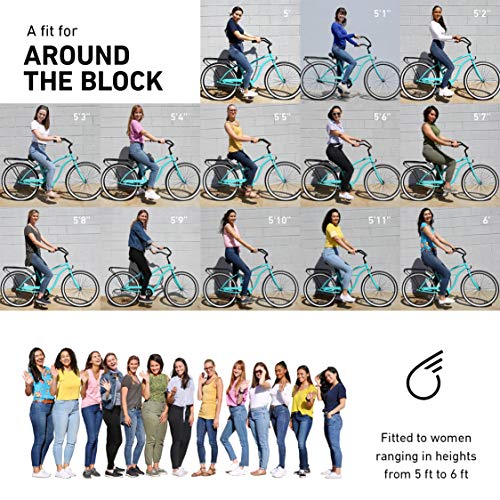 Sixthreezero Women's Beach Cruiser Bike, Multiple Speeds, Multiple Colors