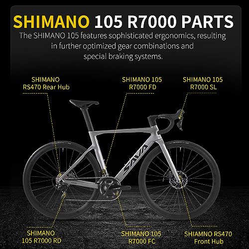 SAVA Carbon Road Bike - Lightweight Racing Bicycle