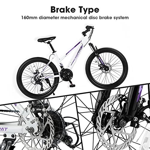 Elecony Mountain Bike, 26-Inch Wheels, Shimano 21-Speed