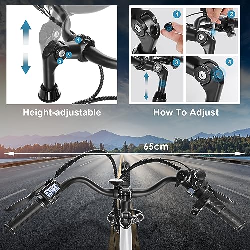 ANCHEER Electric Bike, 48V 500Wh, 45 Miles, 26