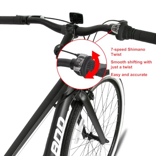 Hiland Hybrid Bike for City Commuting, Men and Women
