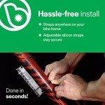 GoBrightz Green LED Bike Frame Light - 4 Modes