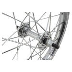 16x1.75 Front Bike Wheel, 28H, Steel, Silver Color