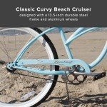Firmstrong Women's Beach Cruiser Bike, Single Speed, 24" Wheels
