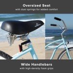 Firmstrong Women's Beach Cruiser Bike, Single Speed, 24" Wheels