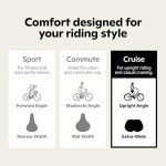 Schwinn Comfort Noseless Foam Bike Saddle, Black