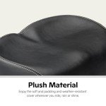 Schwinn Comfort Noseless Foam Bike Saddle, Black