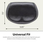 Schwinn Comfort Noseless Foam Bike Saddle, Black