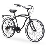 Beach Cruiser Bike: Men's 7-Speed Step-Through Hybrid