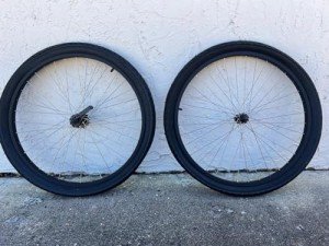 Black Coaster Brake Wheel Set for 26" Beach Cruiser