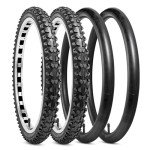 YUNSCM Bike Tires, Tubes & Rim Strips Set