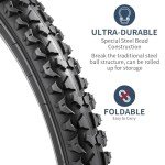 YUNSCM Bike Tires, Tubes & Rim Strips Set