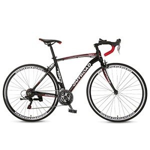 PanAme 26" Road Bike for Men and Women, 21 Speed