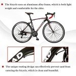 PanAme 26" Road Bike for Men and Women, 21 Speed