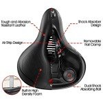 Comfortable Waterproof Wide Bicycle Saddle with Shock Absorption