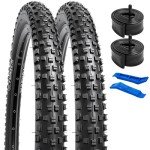 YUNSCM 26" Mountain Bike Tires and Tubes Set