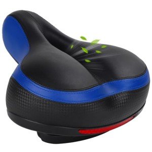 TONBUX Memory Foam Shock Absorbing Bike Seat (Blue)