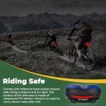 TONBUX Memory Foam Shock Absorbing Bike Seat (Blue)
